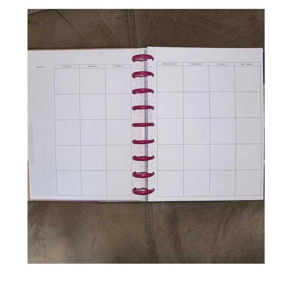 Happy Planner Classic 9 Disc Wellness Layout 6 Mo Extension Undated Neutral